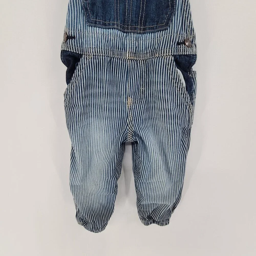 Osh Kosh B'Gosh Kids Train Conductor Overalls Blue Size 18 Months